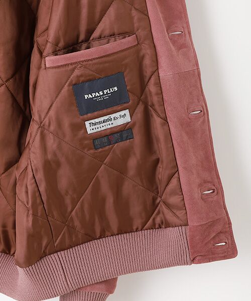 セール】 GOAT SUEDE スタンドカラーレザーブルゾン （レザーブルゾン