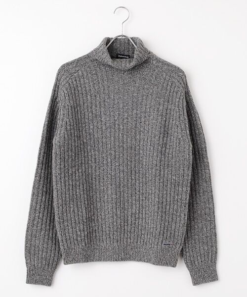 セール】 ウール三ツ杢5G タートルネックセーター （ニット・セーター