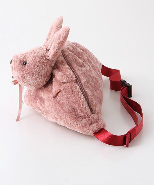セール】 【アウトレット】ぬいぐるみコサージュ付きウエストバッグ
