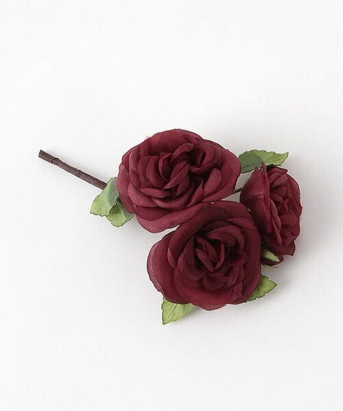 セール】 ブッシュローズコサージュ （ブローチ・コサージュ）｜PINK
