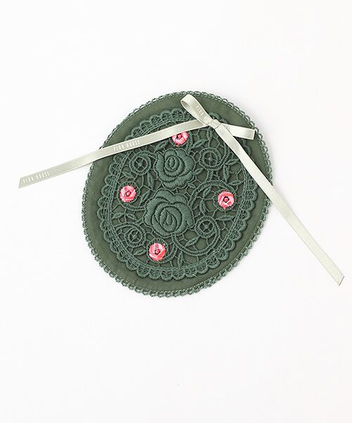 セール】 ローズレースモチーフワッペン （ブローチ・コサージュ