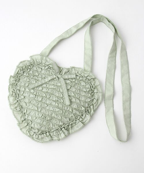 セール】 ハートフリルショルダーバッグ （ショルダーバッグ）｜PINK