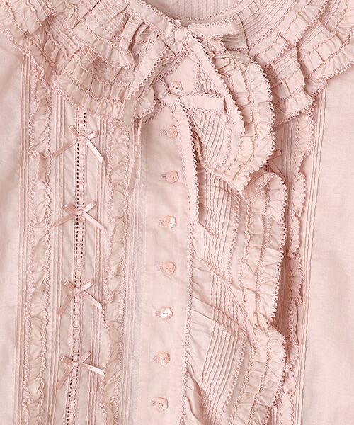 セール】 フリル使いローンオーバーブラウス （シャツ・ブラウス