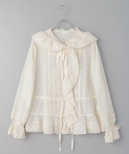 セール】 フード付きローンオーバーブラウス （シャツ・ブラウス