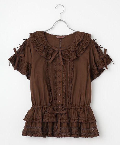 セール】 フランス製レース使いローンオーバーブラウス （シャツ