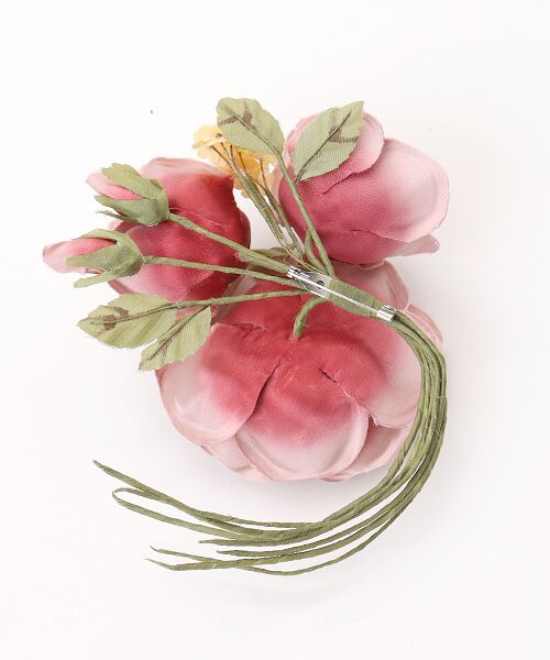 セール】 ローズブーケコサージュ （ブローチ・コサージュ）｜PINK