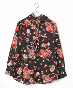 スウィートメモリーズプリントフードブラウス （シャツ・ブラウス