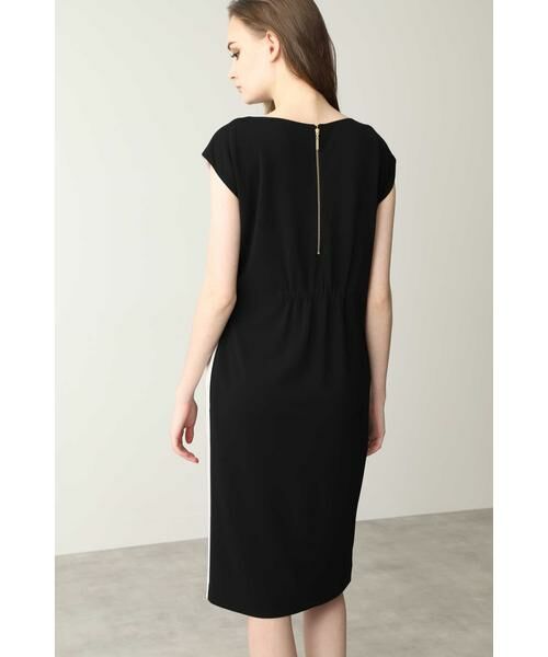 セール】 ［ウォッシャブル］マットポンチバイカラーワンピース