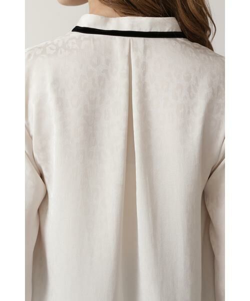 セール】 ◇別珍リボンアニマルジャカードブラウス （シャツ・ブラウス