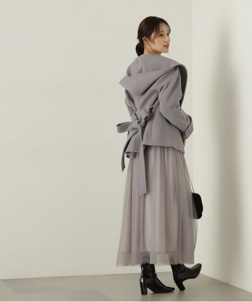 セール】 ショート丈ガウンコート 24AW （ブルゾン）｜＊＊PROPORTION