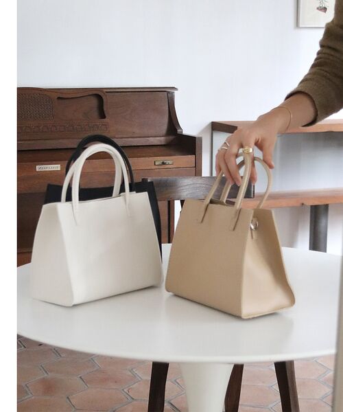 エコレザー2WAYトートバッグ （ショルダーバッグ）｜Rouge vif la cle