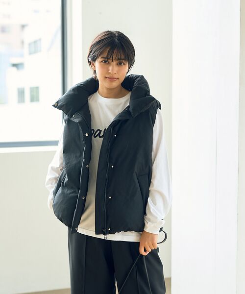 セール】 2WAYフードダウンベスト （ダウンジャケット・ベスト