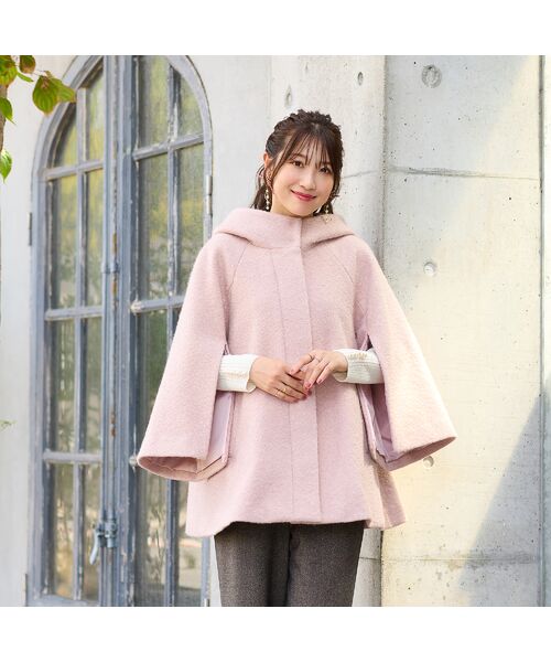 セール】 【2WAY】ポンチョコート （その他アウター）｜Rose Tiara
