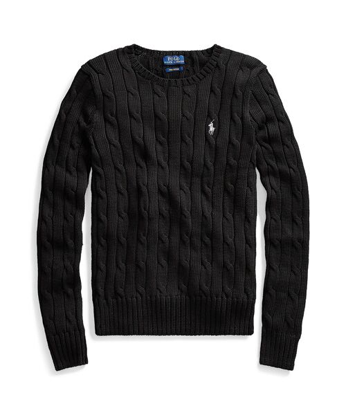 ケーブルニット クルーネック セーター （ニット・セーター）｜POLO
