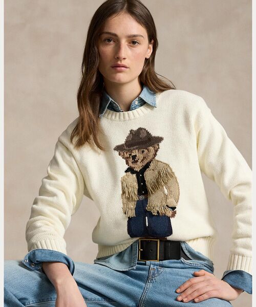 Polo ベア コットン クルーネック セーター （ニット・セーター