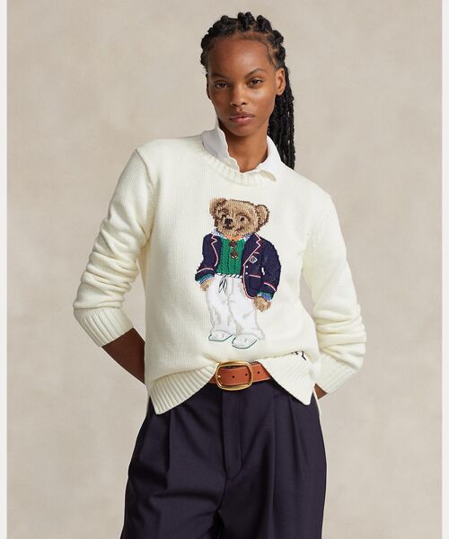 Polo ベア コットン クルーネック セーター （ニット・セーター
