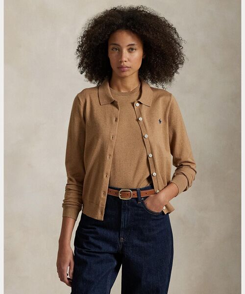 コットンブレンド Polo カーディガン （カーディガン・ボレロ）｜POLO