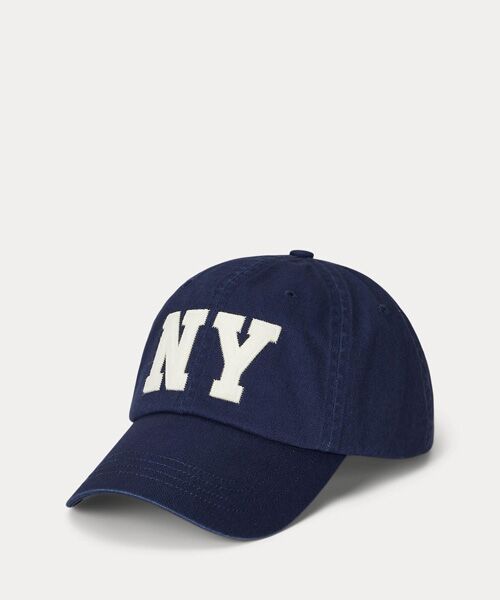 NY パッチ ツイル ボール キャップ （キャップ）｜POLO RALPH LAUREN