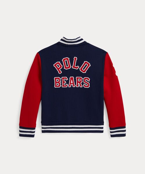 セール】 (ボーイズ 2才～7才)ダブルニット ベースボール ジャケット