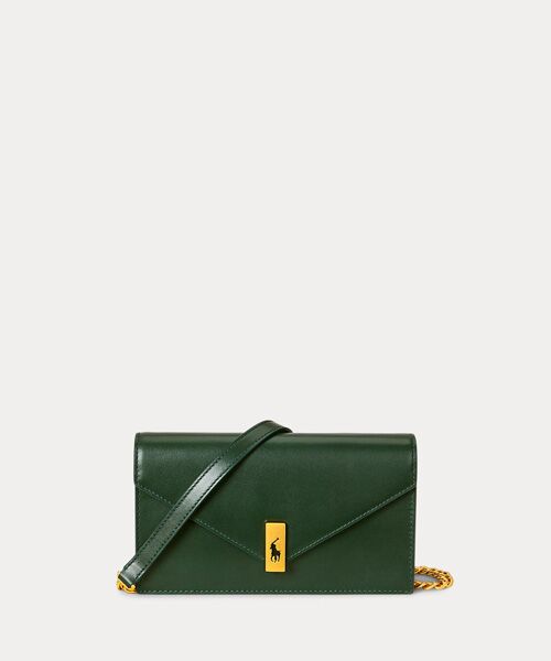 セール】 Polo ID レザー チェーン ウォレット & バッグ （ショルダー