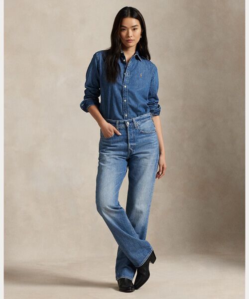 スリム フィット デニム シャツ （シャツ・ブラウス）｜POLO RALPH