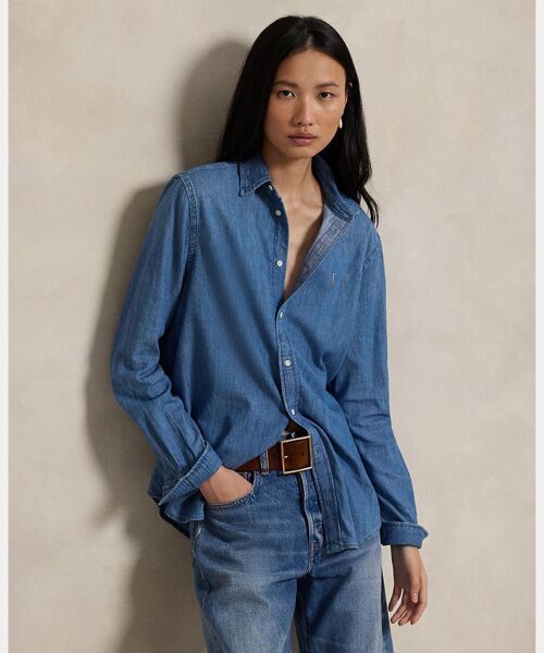 クラシック フィット デニム シャツ （シャツ・ブラウス）｜POLO RALPH