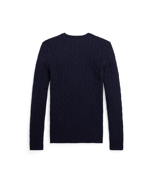 ケーブルニット ウールカシミヤ セーター （ニット・セーター）｜POLO
