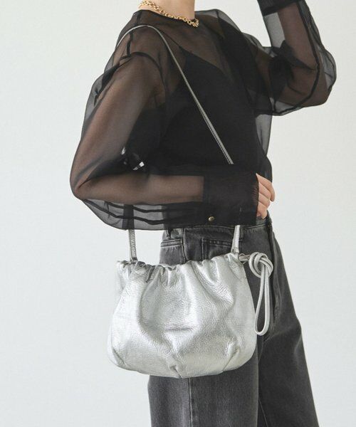 レザー巾着4WAYショルダーバッグ （ショルダーバッグ）｜russet