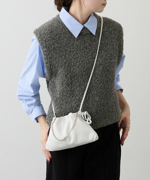 セール】 レザー巾着4WAYミニショルダーバッグ （ショルダーバッグ