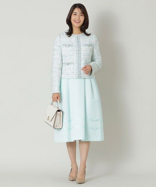 セール】 フラッグモールツイード ノーカラージャケット （ノーカラー