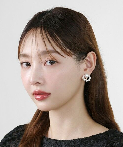LACE PEARL EARRINGS イヤリング （ピアス・イヤリング）｜TOCCA