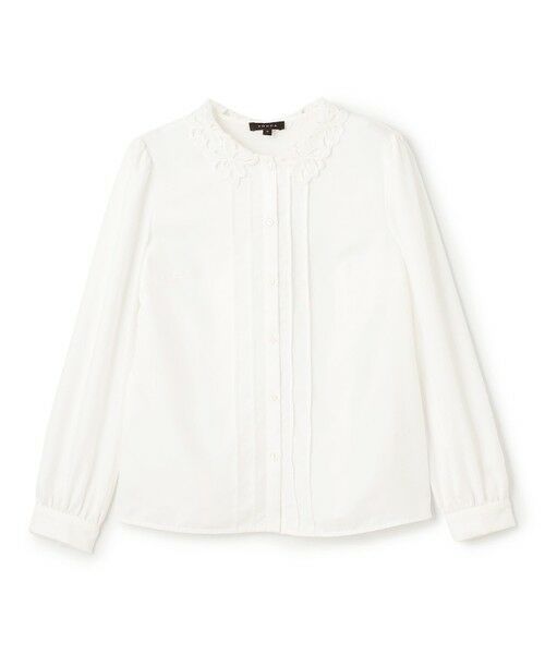 セール】 【消臭】TIMELESS CLASSIC 襟レースブラウス （シャツ