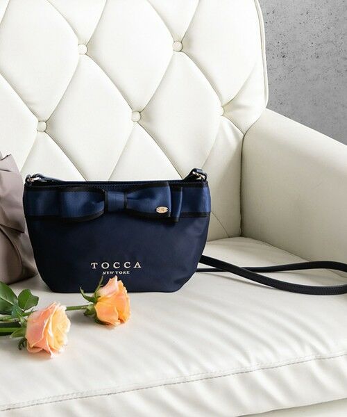 BICOLOR RIBBON POCHETTE ポシェット （ショルダーバッグ）｜TOCCA