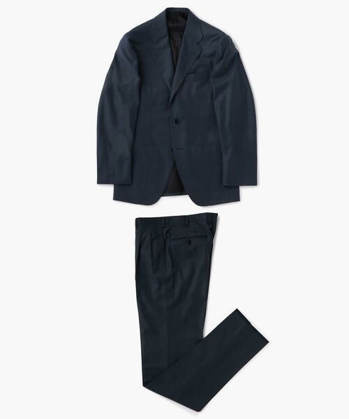 セール】 Super170'sウール 段返り3Bスーツ LORO PIANA WISH MADE IN