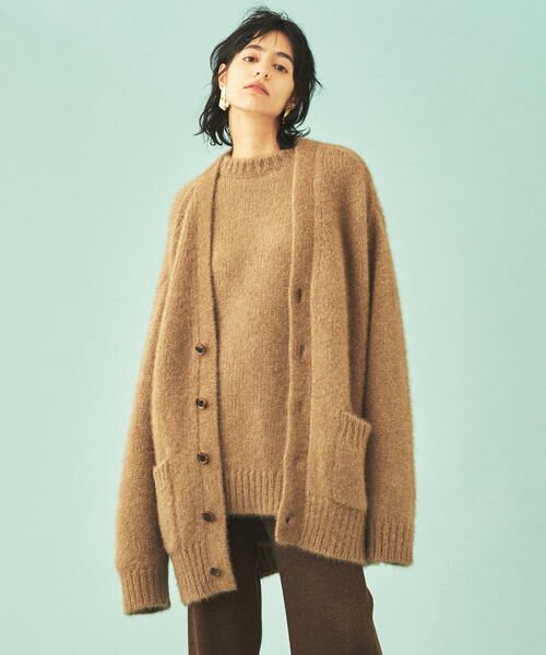 セール】 ポッサムウール Vネックロングカーディガン （カーディガン
