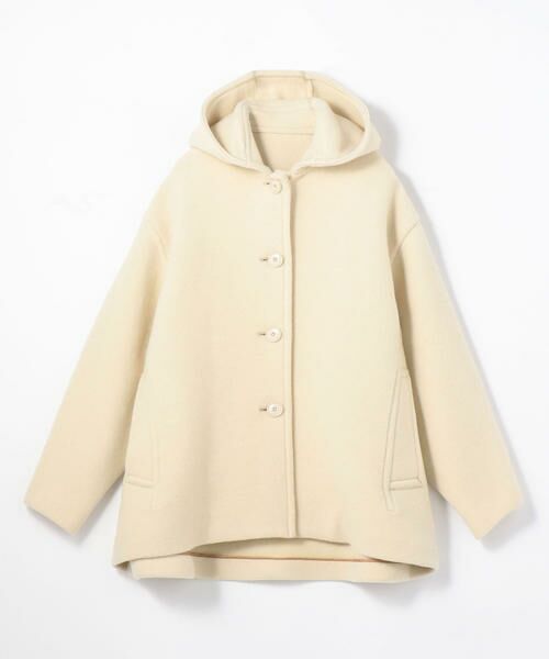 セール】 ウールストレッチ フーデッドショートコート （その他