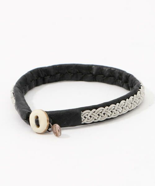 セール】 MARIA RUDMAN レザーシルバーコードブレスレット