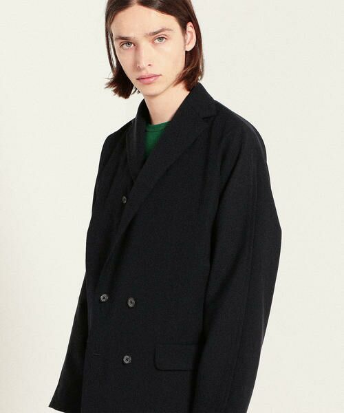 サルヴァトーレフェラガモ ウールジャケット 紺 48 Salvatore