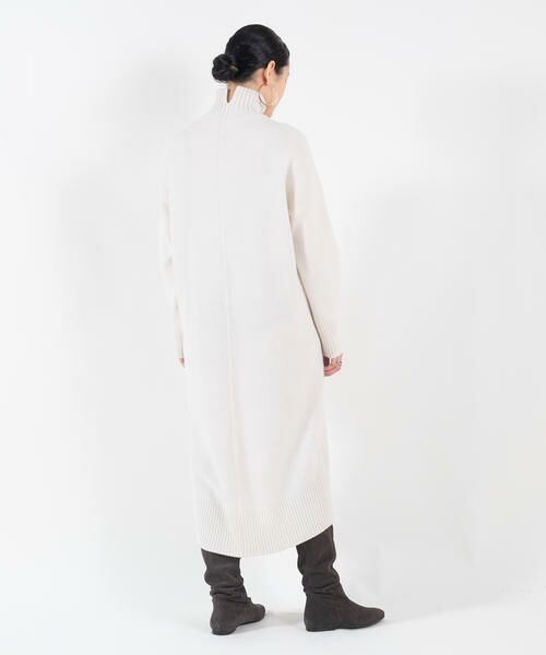 セール】 ラムカシミヤ タートルネックワンピース （ロング・マキシ丈