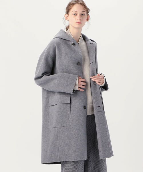 セール】 ライトメルトン フーデッドコート （その他アウター