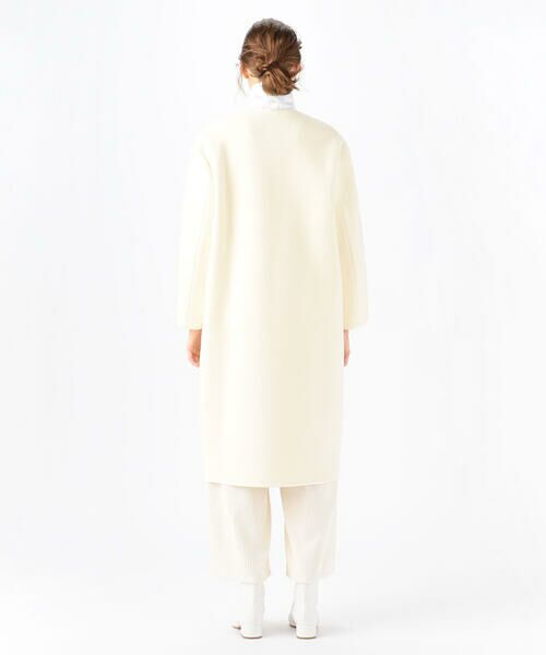 セール】 【別注】ATON×TOMORROWLAND ウールメルトン ノーカラーコート