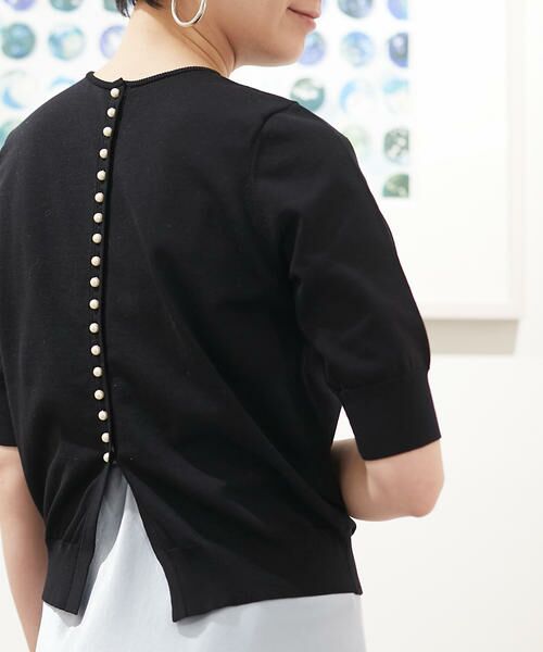 セール】 コットンポリエステル バックパールボタン2-wayプルオーバー