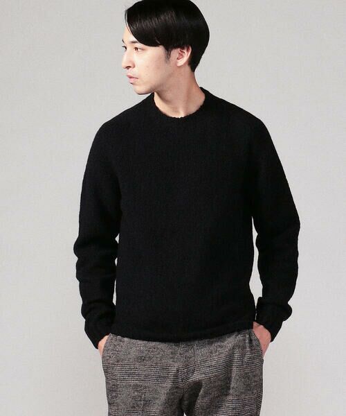 セール】 FEDELI ウールカシミヤブークレ クルーネックニット （ニット