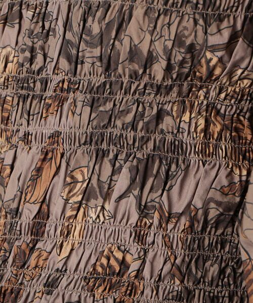 セール】 GANNI コットン フラワープリントブラウス （シャツ