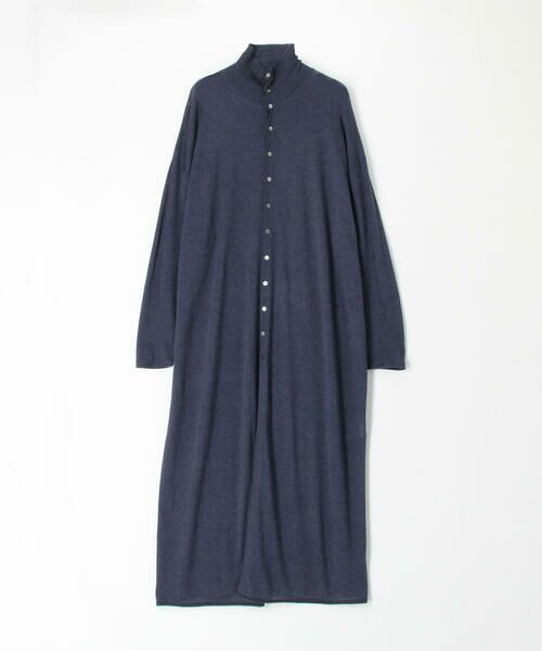 セール】 コットンカシミヤシルク ハイネックロングカーディガン