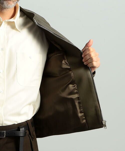 セール】 【別注】DENIM×TOMORROWLAND ラムレザー シングルライダース