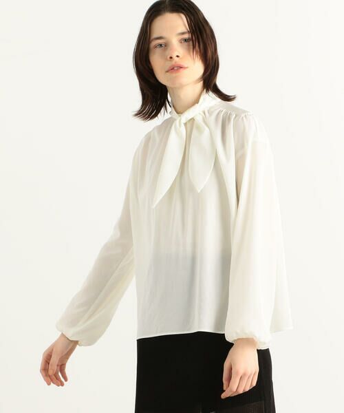 セール】 シルキークロス ボウタイブラウス （シャツ・ブラウス