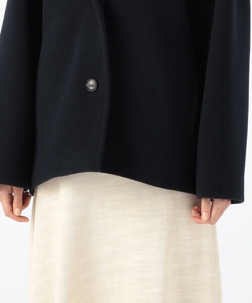 セール】 ウールダブルモッサ フーデッドショートコート （その他