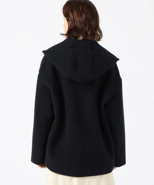 セール】 ウールダブルモッサ フーデッドショートコート （その他