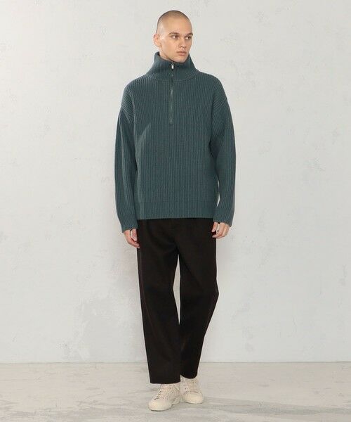 セール】 ファインウール ハーフジッププルオーバーニット （ニット